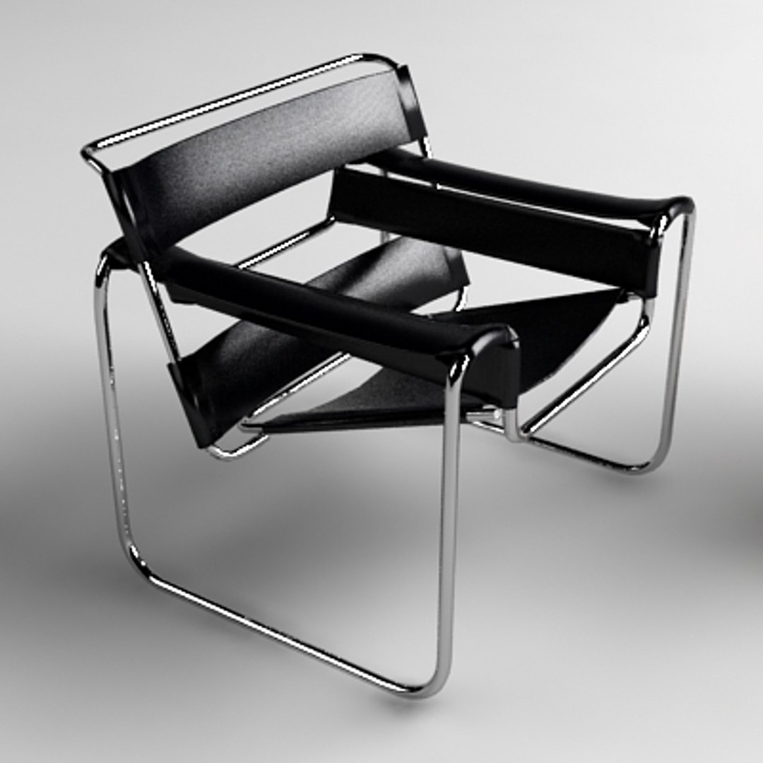 3d marcel breuer wassily chair model
