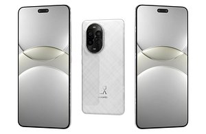 Huawei Nova 13 Pro Feather Sand White Low Poly 3D model