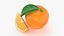 Ganze Orange mit Scheibe