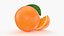Ganze Orange mit Scheibe