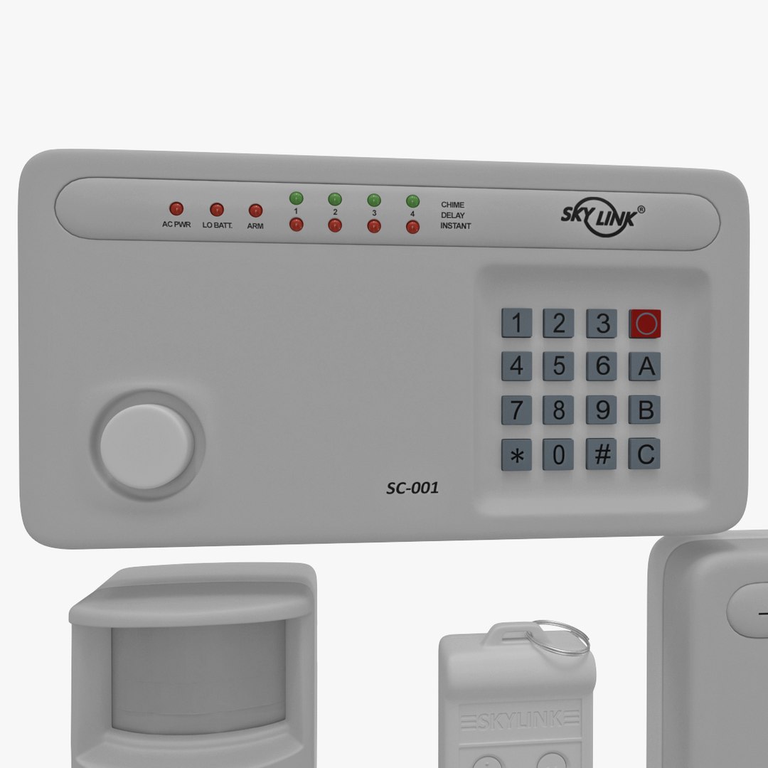 Wireless Alarm Skylink Sc 1000 3d Max