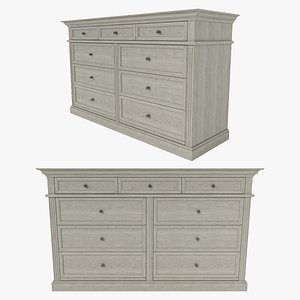 Livingston 9 Drawer Dresser 3D