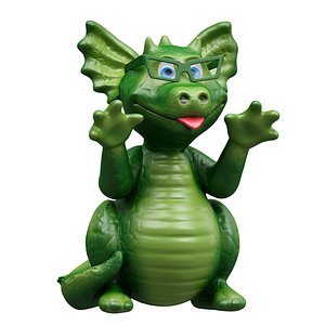 3D model Dragon Dracosha Dinosaur Toy Figurine Figurine