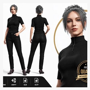 High Quality Realistic Female Character 3D