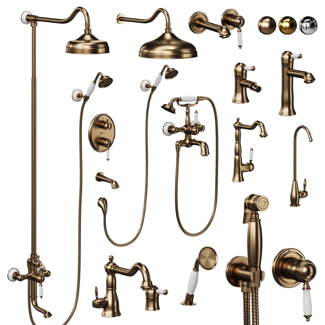 LeMark Villa Faucet Set 3D Model - TurboSquid 2496158
