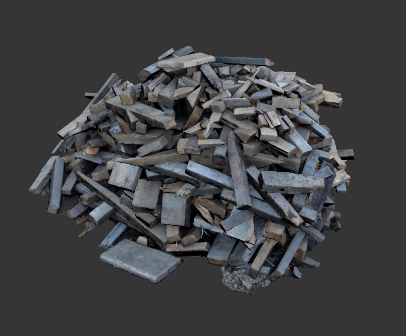 Ultra Realistic Pile Wood Model - TurboSquid 1337420
