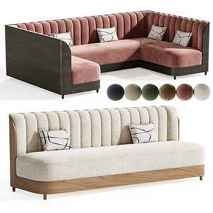 Brittany Restaurant Sofa 3D