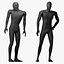 Maniquíes simples y deportivos con aparejo negro