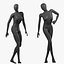 Maniquíes simples y deportivos con aparejo negro