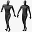 Maniquíes simples y deportivos con aparejo negro