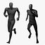 Maniquíes simples y deportivos con aparejo negro