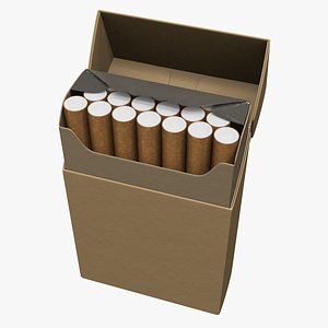 3D model cigarette pack