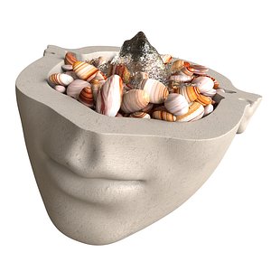 3D Face Fountain Water Feature model