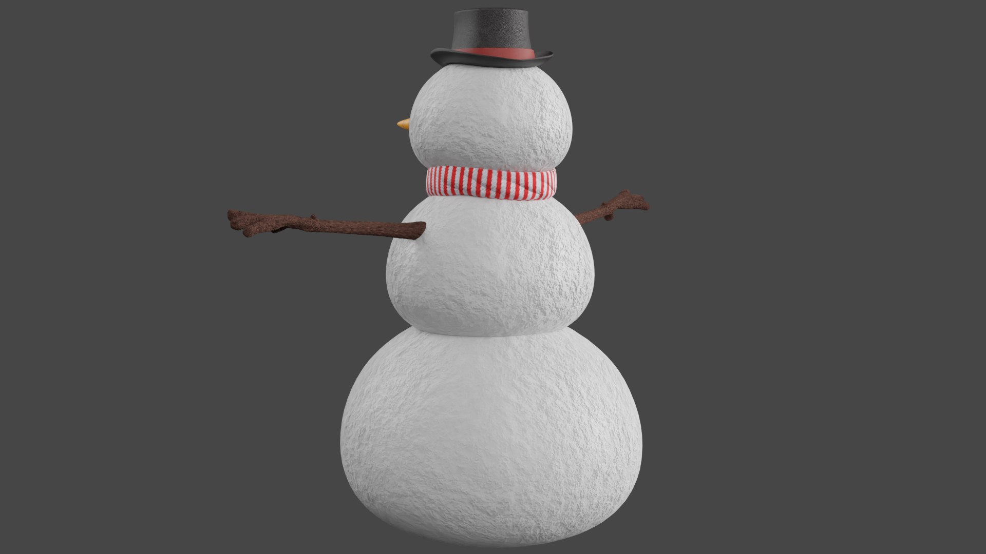 3D Snowman Model - TurboSquid 2333327