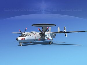 grumman e-2c hawkeye 3d max