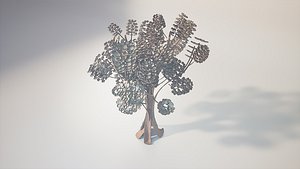Cartoon tree S1Bv1 3D model