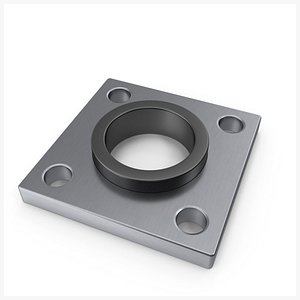 Square Flange Steel New PBR model
