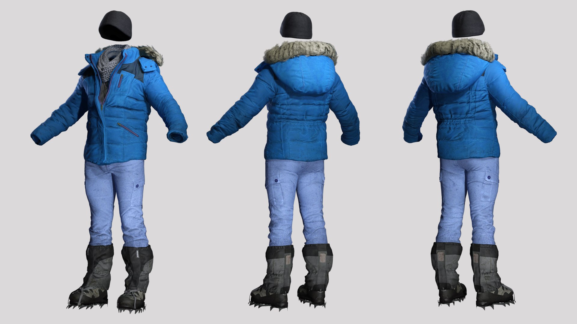 Winter Snow Outfit - Game Ready Realistic Clothing Set 3D https://p.turbosquid.com/ts-thumb/wK/rlISu8/DU/2/png/1762433325/1920x1080/fit_q87/a57827f5cf08e6e16d229a70d0e5a671e36e7375/2.jpg