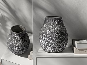 Textured Terracotta Table Vase model