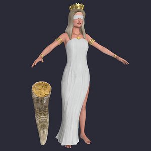 greek god fortune 3D model