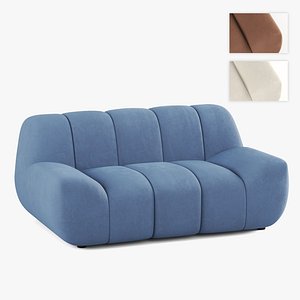 Sofa - Two Seater - 3 Different Colors 3D