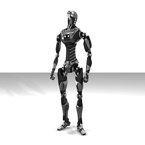 robot droiddd 3d max