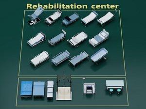 Container Terminal Port Logistics Pack PBR Game Ready 3D
