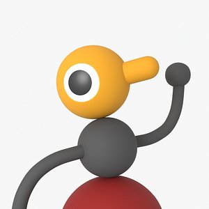 3D model Big Walk Character Rig