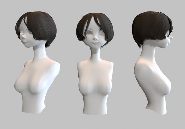 Thick Bangs Hairstyle - 3D Model by nickianimations