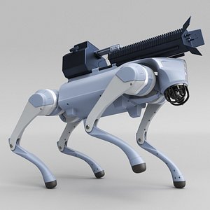 Thermonator Robot Dog Rigged for Maya 3D