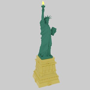 3D model United States Statue Of Liberty