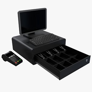 3D Cash Register model