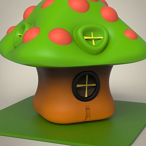 cartoon house 3D model