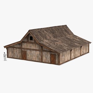 West Wild Barn 04 3D model