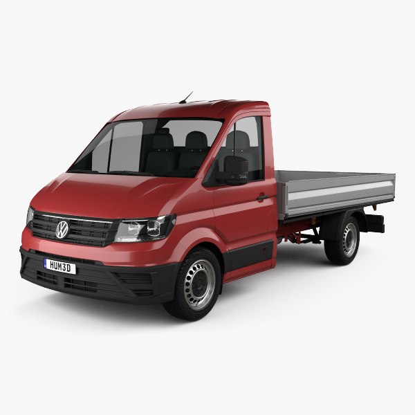 3D Модель Volkswagen Crafter Single Cab Dropside 2017 - TurboSquid.