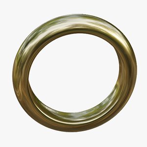 3D model gold ring