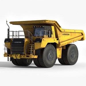 Dirty Mining Dump truck PBR 3D