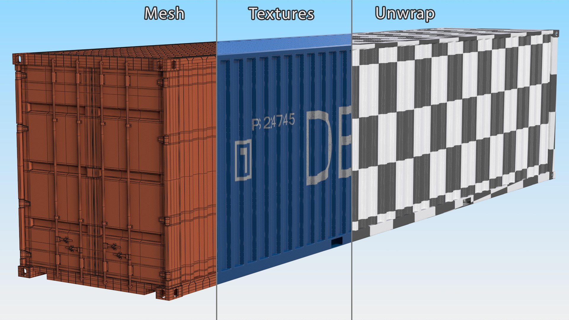3D 40 Foot Shipping Container model https://p.turbosquid.com/ts-thumb/wL/aRPVfe/hp/40footshippingcontainerc4dmodel017/jpg/1698215668/1920x1080/fit_q87/b02847717b8fdf2d4892e357a532a7d37729e60a/40footshippingcontainerc4dmodel017.jpg
