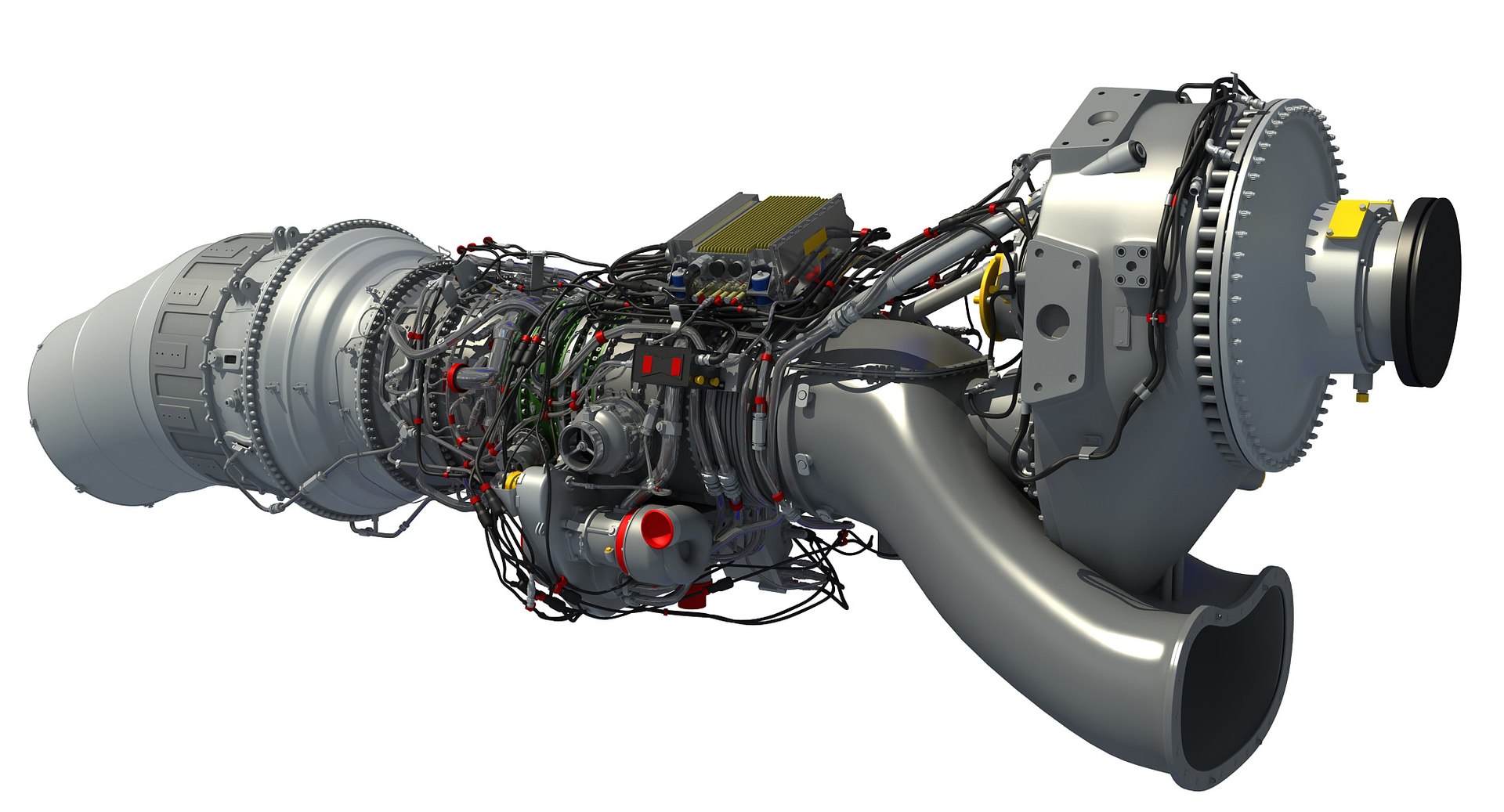 Europrop Tp400-d6 Turboprop Engine 3d Model