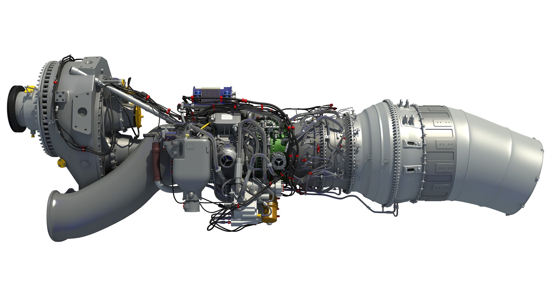 Europrop Tp400-d6 Turboprop Engine 3d Model