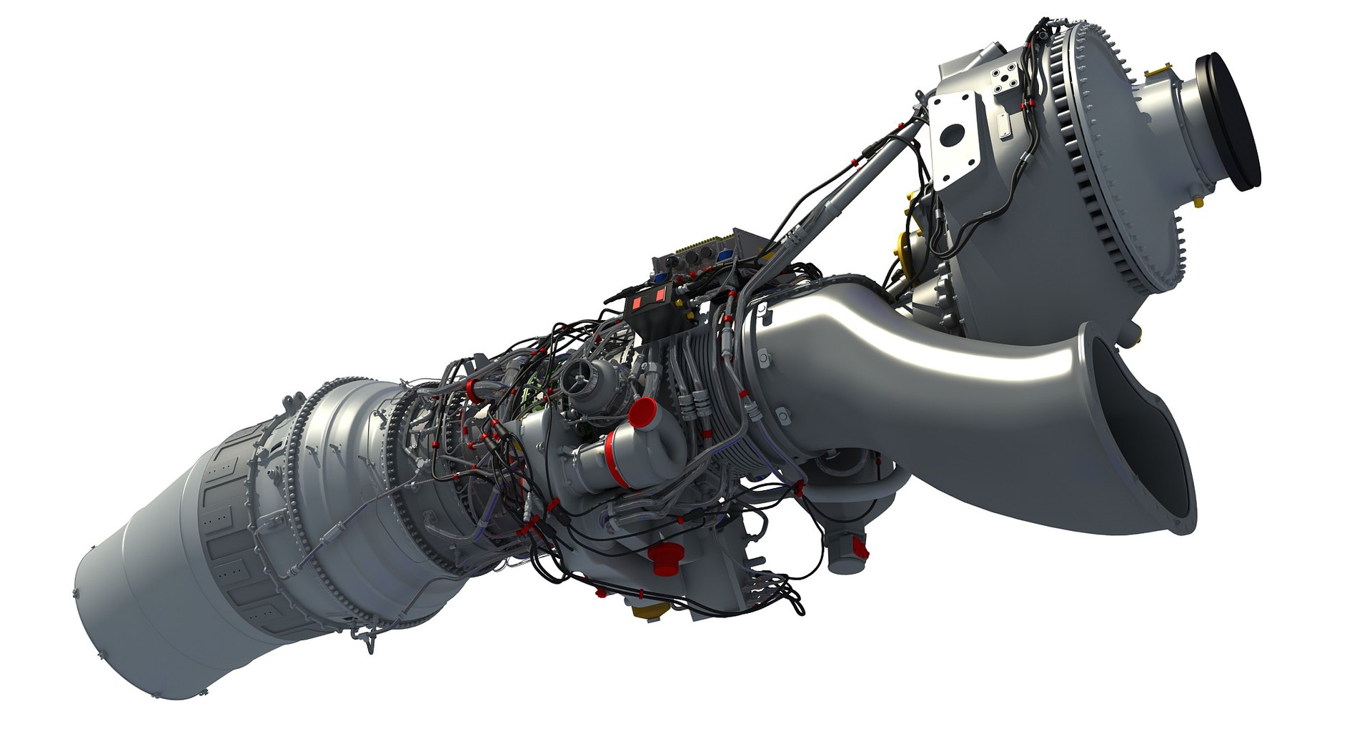 Europrop Tp400-d6 Turboprop Engine 3d Model
