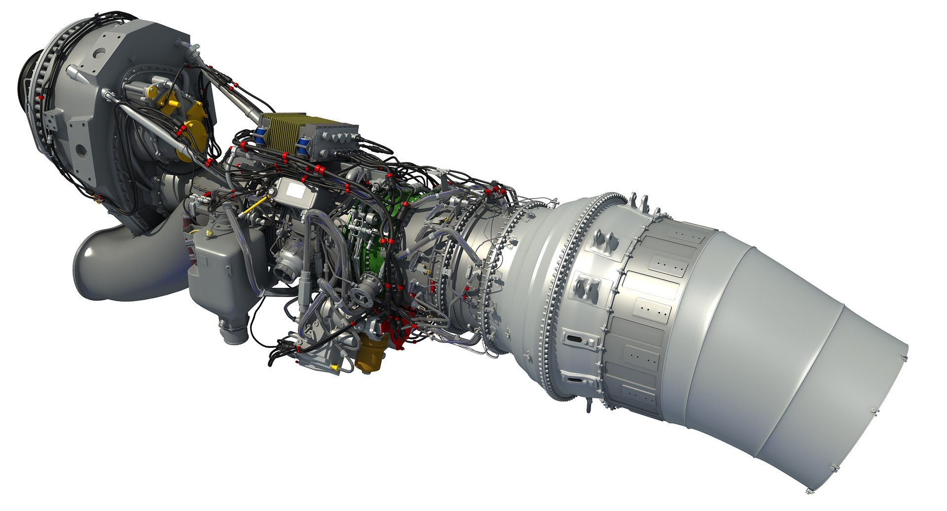 Europrop Tp400-d6 Turboprop Engine 3d Model