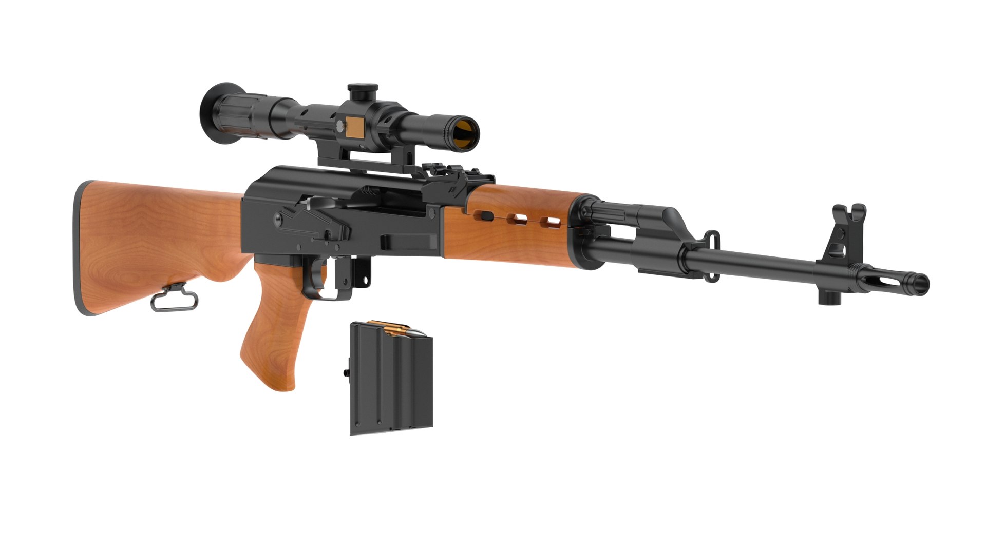 Zastava M76 Model - TurboSquid 1742586