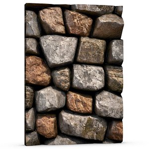 3D model Stone Wall 056
