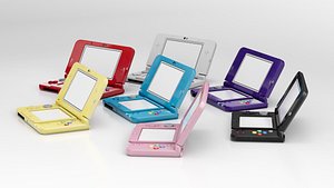 Nintendo 3Ds Colors 3D model