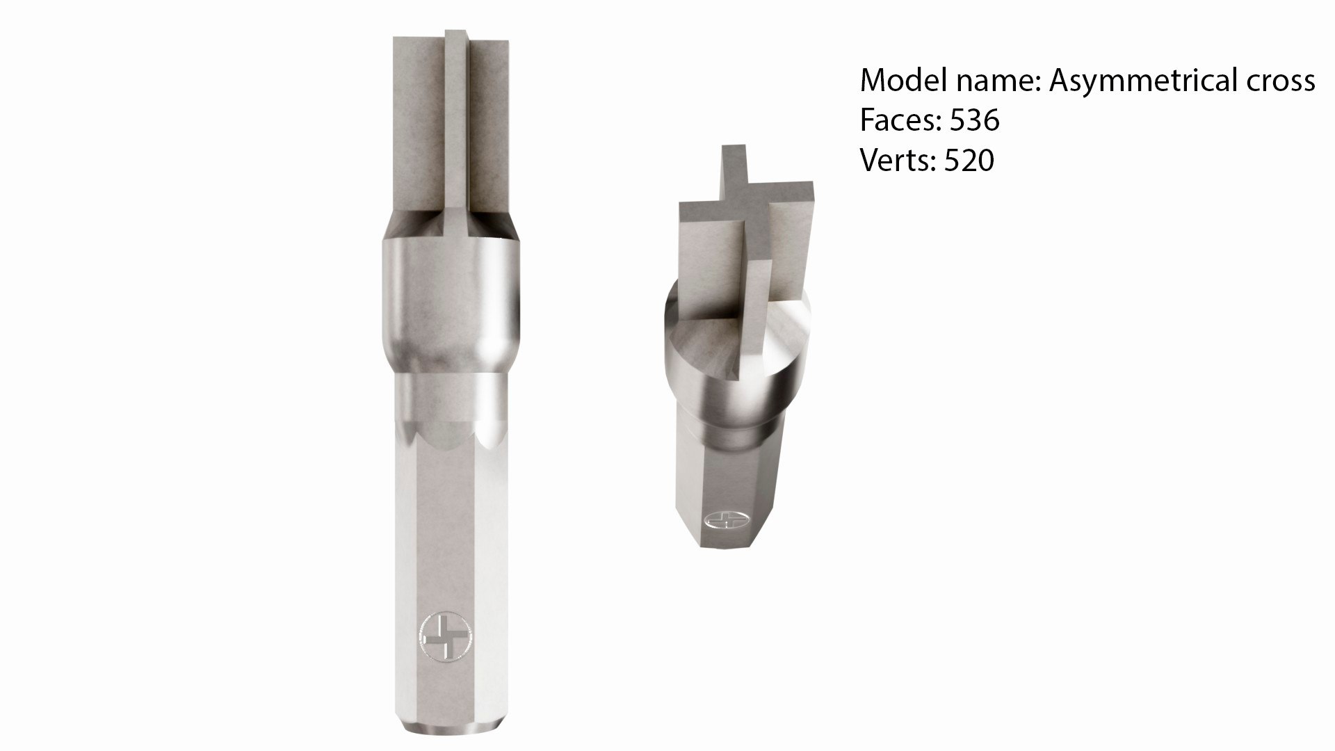 Collection of 21 bits 3D model https://p.turbosquid.com/ts-thumb/wL/nEVdlo/JB/assymetrical_cross/jpg/1742893070/1920x1080/fit_q87/192a1d234434f800109320e148cb58bdfc1c3289/assymetrical_cross.jpg