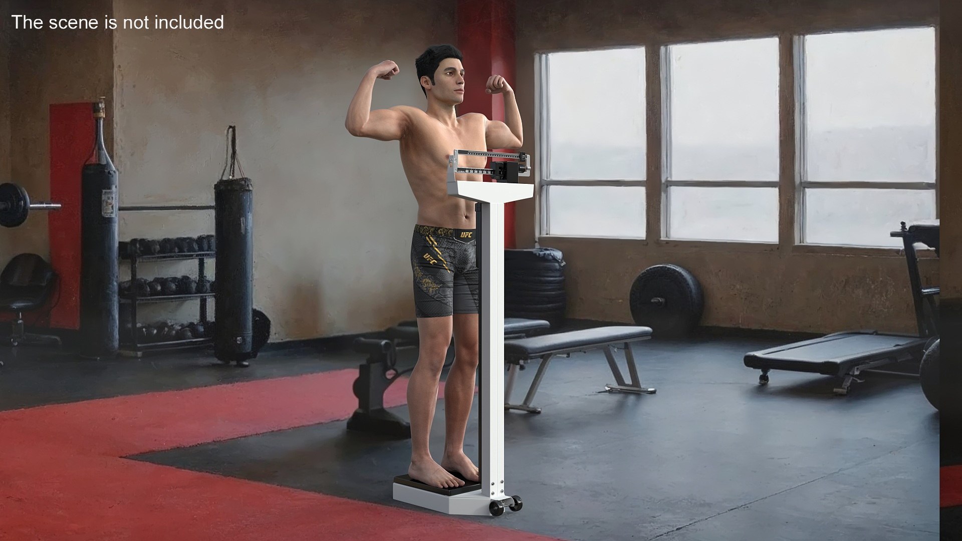 3D UFC MMA Fighter On Scale Fur - TurboSquid 2333984