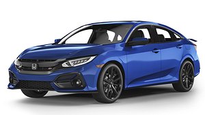 Honda Civic  Sedan Si 2020 3D model