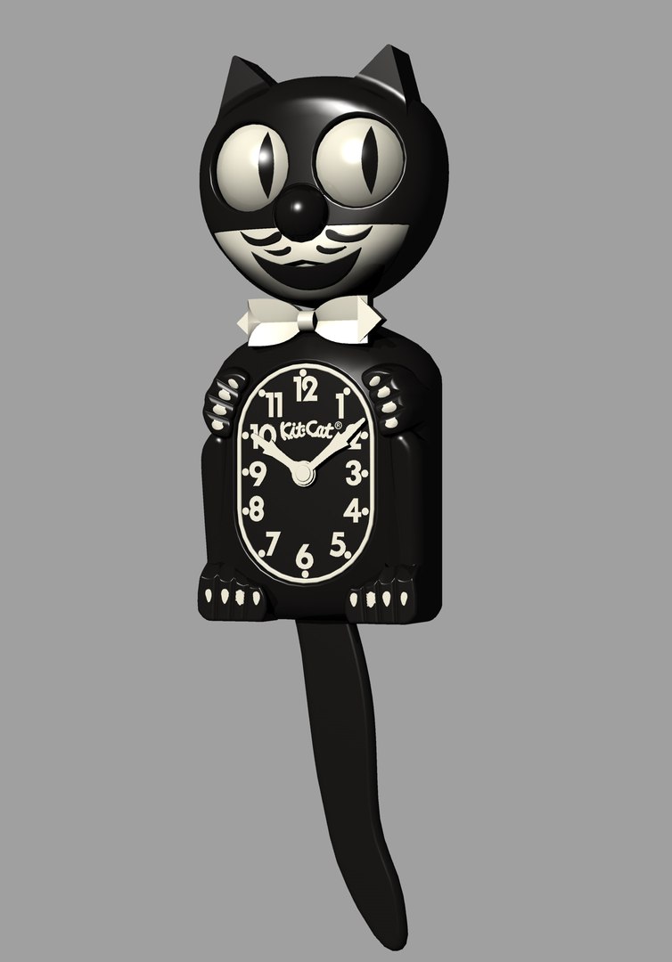 Kit Cat Clock Seen 3D Model TurboSquid 1468121