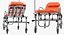3D ambulance stretcher trolley